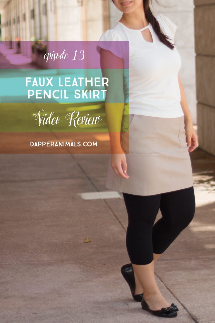 The Faux Leather Pencil Skirt That You’ve Been Looking For