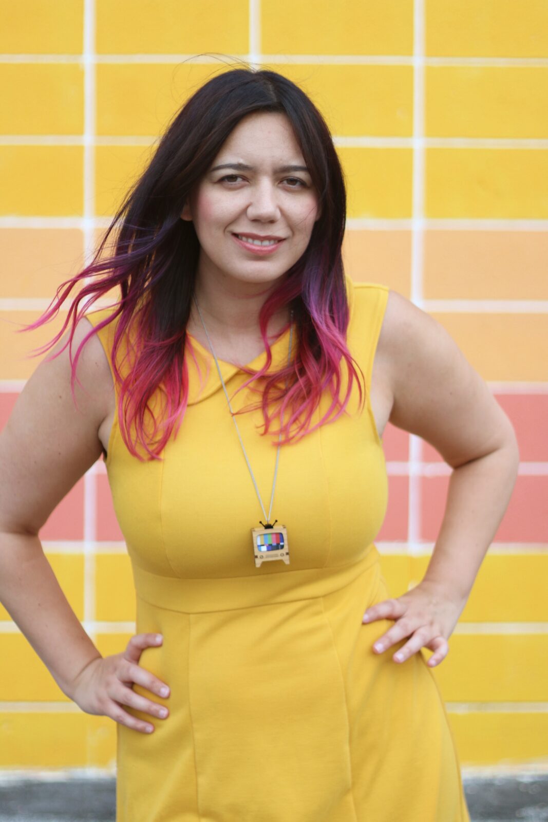 Yellow Peter Pan Collar Dress