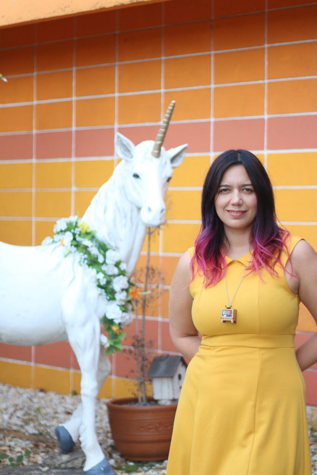 Yellow Peter Pan Collar Dress