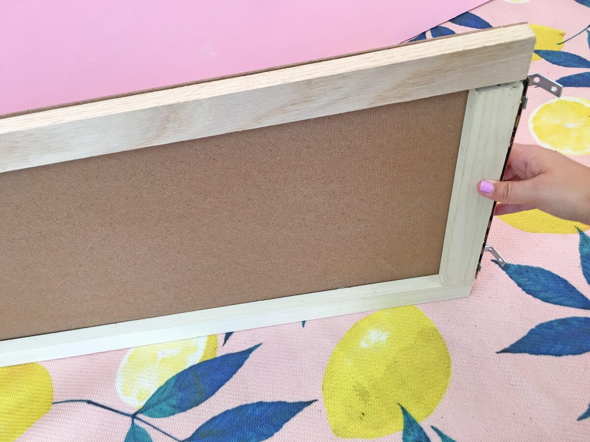 How to build a dog ramp tutorial -  attach the hinge to the ramp