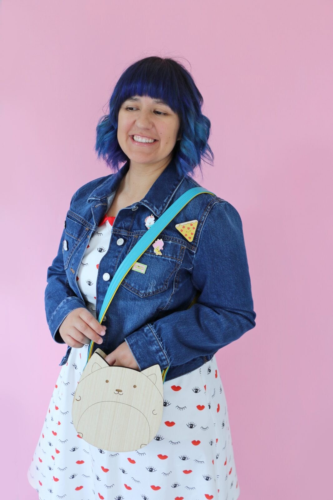 Wooden Cat Purse or Corgi Purse Kawaii Cute