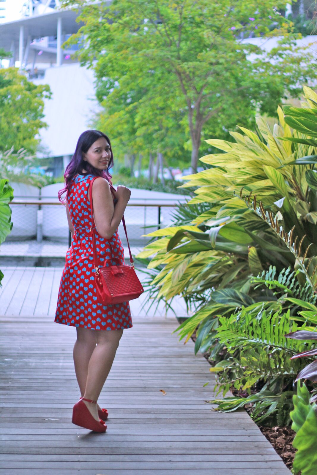 Heart Pattern Peter Pan Collar Dress perfect to wear to a Museum opening event