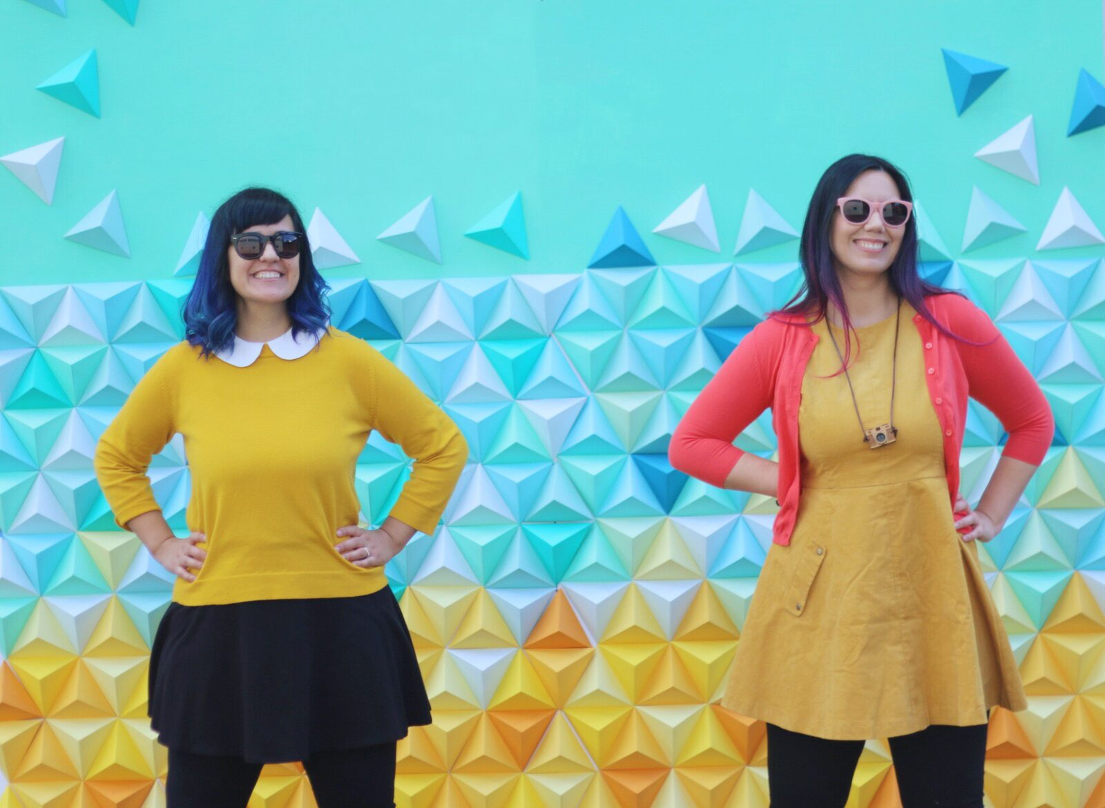 Origami Triangles Backdrop for stage and photos by Dapper Animals