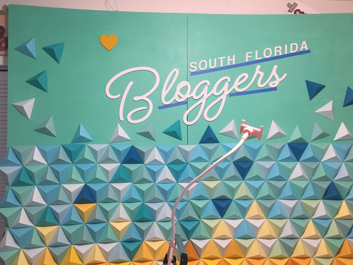 Origami Triangles Backdrop for stage and photos by Dapper Animals