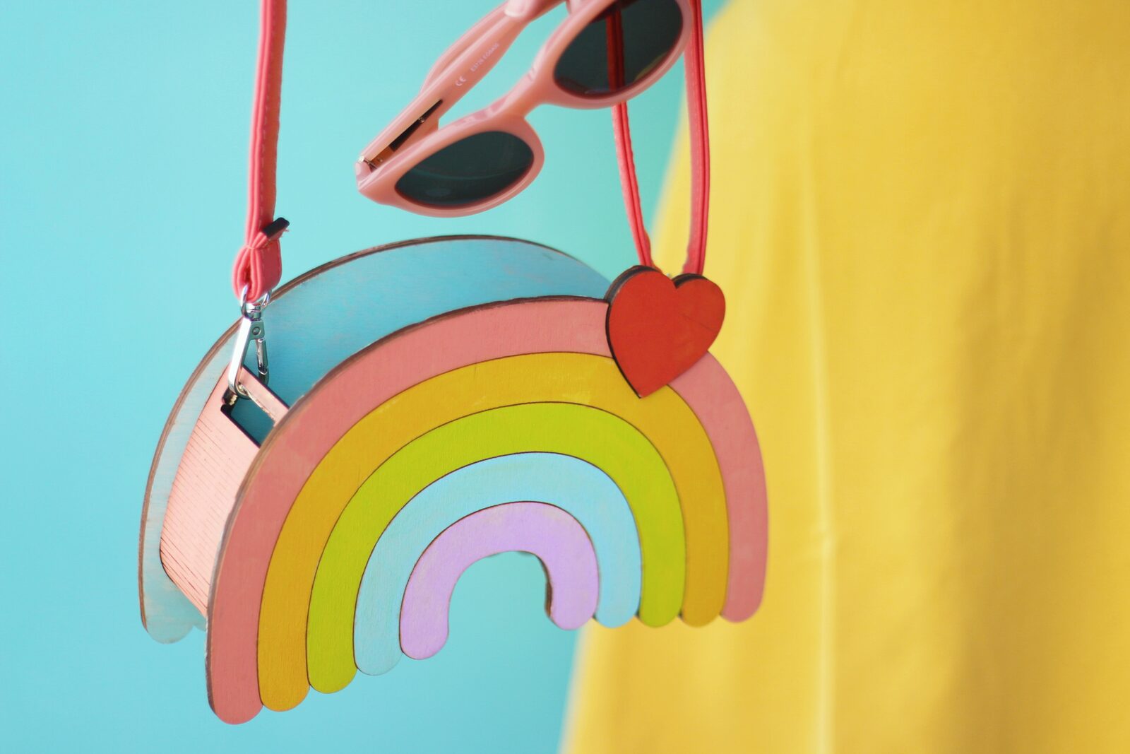 Cute Handmade Rainbow Purse by Dapper Animals