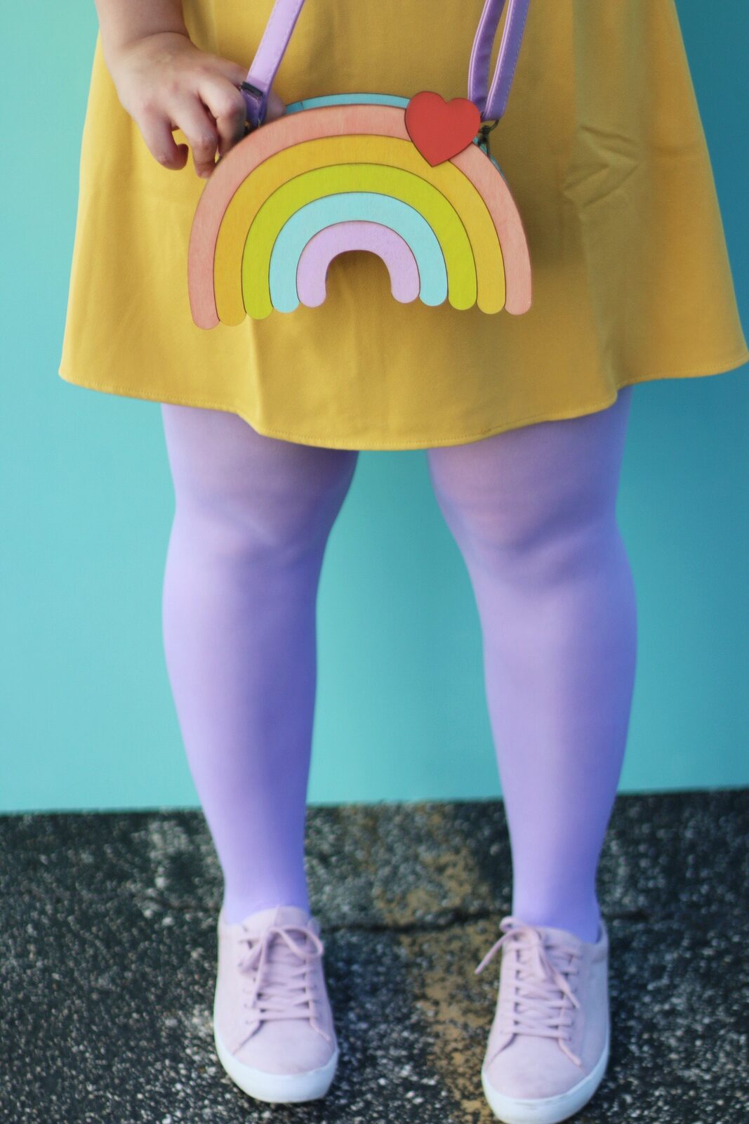 Cute Handmade Rainbow Purse by Dapper Animals