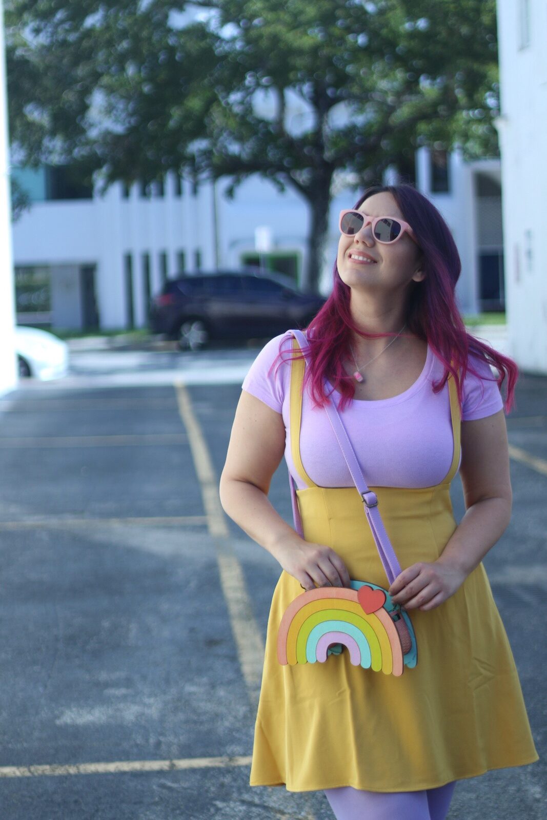 Cute Handmade Rainbow Purse by Dapper Animals