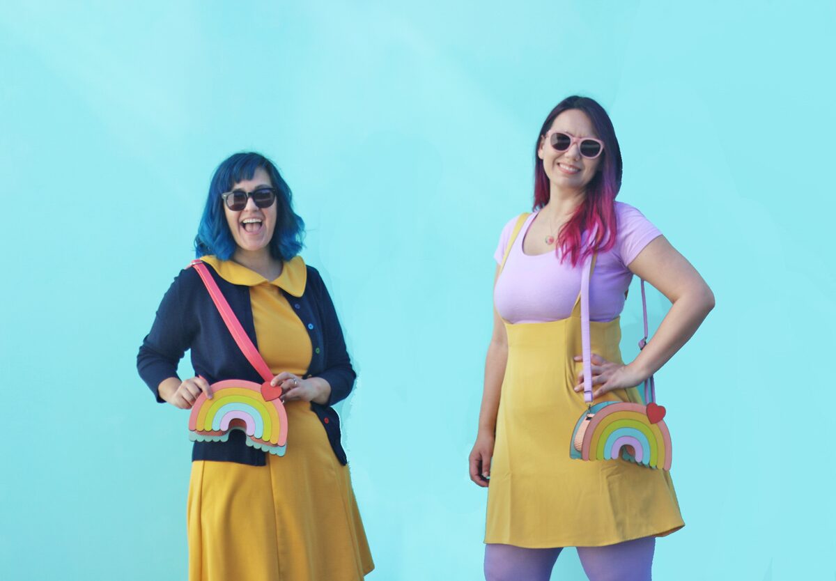 Cute Handmade Rainbow Purse by Dapper Animals