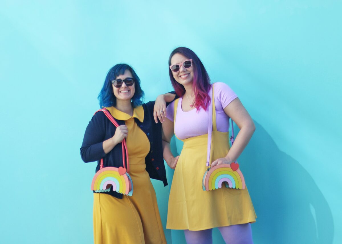 Cute Handmade Rainbow Purse by Dapper Animals