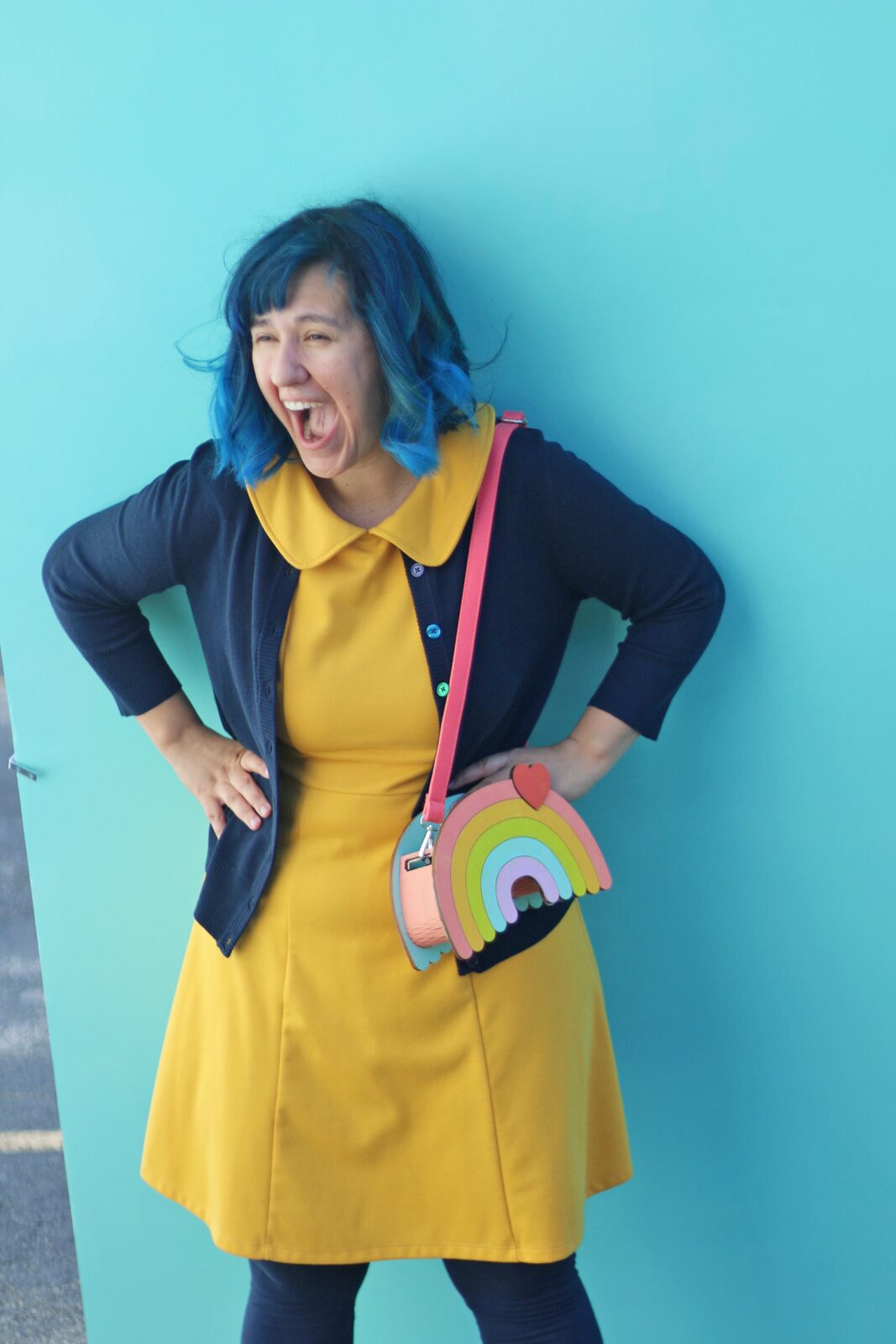 Cute Handmade Rainbow Purse by Dapper Animals