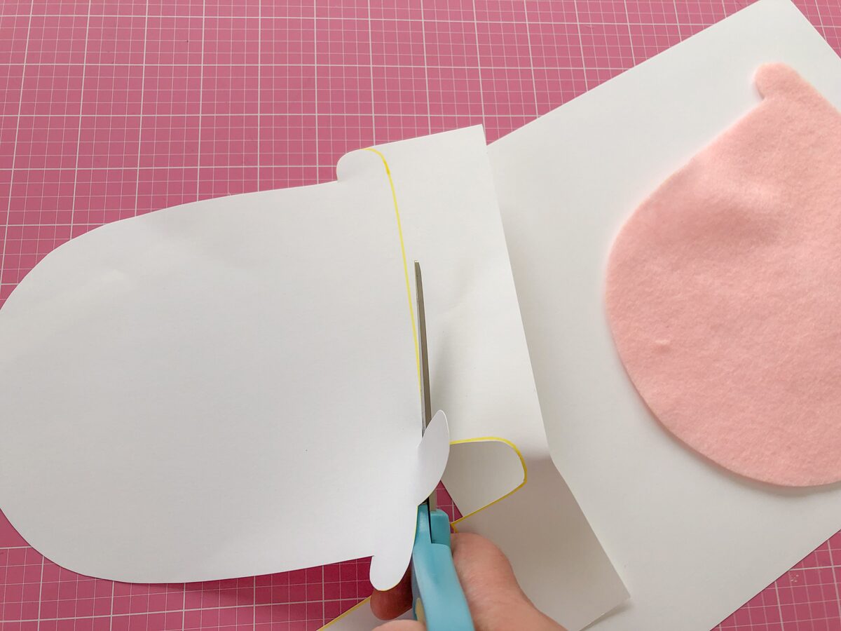 Felt Bubble Tea Banner Tutorial: Cut Card Stock Pattern Shapes