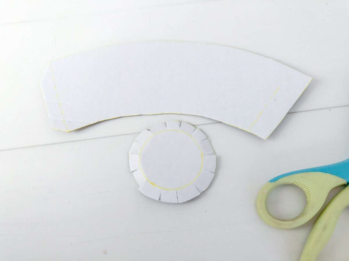 Felt Ice Cream Pin Cushion Tutorial cut cardboard