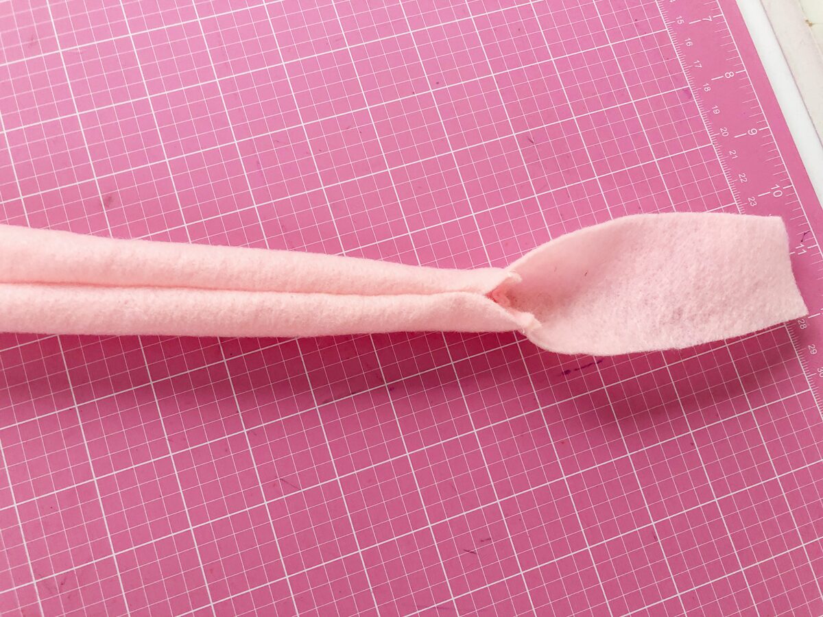 Felt Ice Cream Pin Cushion Tutorial leave the tip of the soft serve unsewn