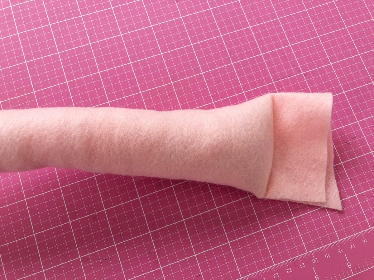 Felt Ice Cream Pin Cushion Tutorial sew the end shut