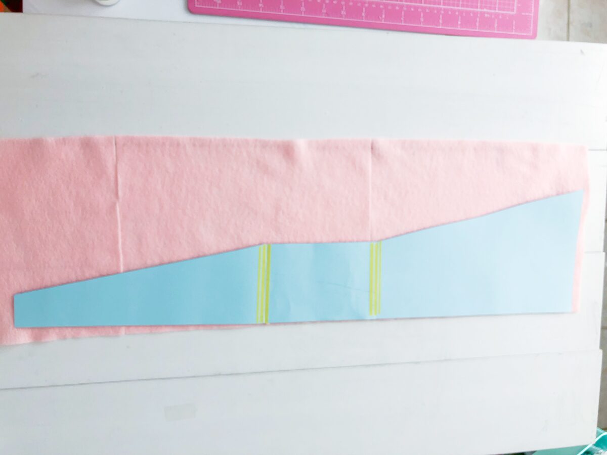 Felt Ice Cream Pin Cushion Tutorial cut felt