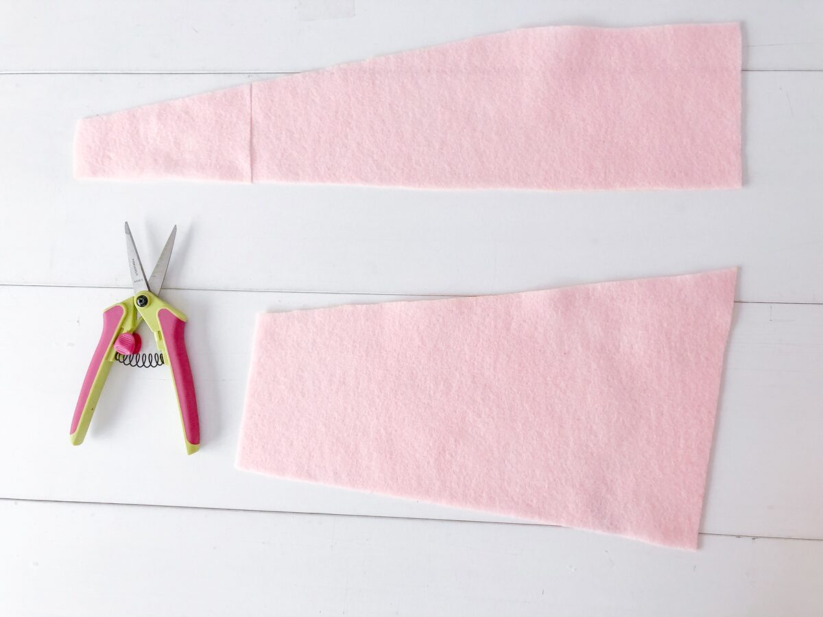 Felt Ice Cream Pin Cushion Tutorial cut felt